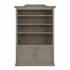 Casa Florentina Josephina Bonnet Top Large Bookcase with Door - Custom - Ballard Designs