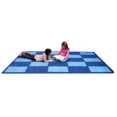Checker Blue - Rectangle Large - Children's Factory CPR3006