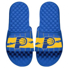 Youth ISlide Royal Indiana Pacers 2020/21 City Edition Paint Stripe Slide Sandals