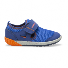 Merrell Kid's Bare Steps� H2O Sneaker, Size: 4, Blue/Orange