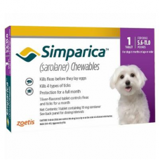 Simparica For Dogs 5.6-11 Lbs (Purple) 6 Pack