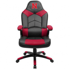 Black Nebraska Huskers Oversized Gaming Chair
