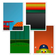 Houston Astros 5'' x 7'' Postcard Set