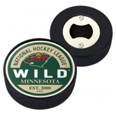 Minnesota Wild Collector's Puck Bottle Opener