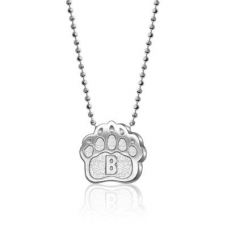 Women's Alex Woo Brown Bears Little Collegiate Sterling Silver Necklace